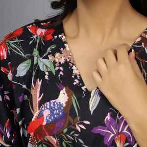 Robe kaftan en coton indien pour femmes, faite à la main, paréo de plage, kimono, robe confortable pour les vacances d'été - Product Image 4