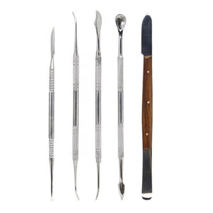 DERMISPRO Kit d'instruments de sculpture de cire en acier inoxydable pour laboratoire dentaire, 10 pièces avec poignée ergonomique pour la sculpture de modèles dentaires - Product Image 3