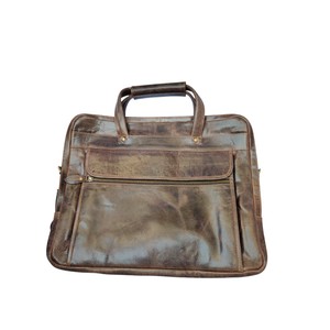 Elegant <b>Office</b> Genuine Leather Laptop Briefcase Satchel Bag Soft <b>Computer</b> Messenger Bag for Men and Women Travel Handbag - Product Image 6
