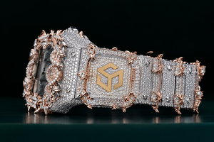Reloj de Lujo con Incrustaciones de Diamantes Moissanite en Acero Inoxidable para Hombre y Mujer, Reloj de Pulsera Moderno - Product Image 2