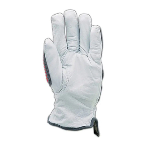Customized logo TPR Impact Men Lined Heavy Duty Premium Safety Leather Split Driving Work <b>Gloves</b> for Both <b>Driver</b> and Industry - Product Image 6