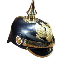 Armure en cuir Viking Spectacles Halloween Cadeau Casque Portable Antique Baden Preussen Médiéval Agate Casque en cuir Cadeau