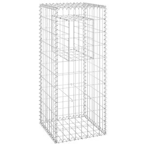 Postes para Cestas de Gabiones, 2 unidades, 15.7"x15.7"x39.4", de Hierro para Cercas, Enrejados y Puertas - Product Image 3
