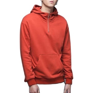 Sweat-shirt à capuche pour hommes, couleur unie, teint uni, OEM, vente en gros, prix bon marché, Export, qualité, Logo personnalisé - Product Image 3