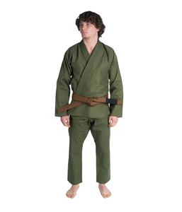 Conjunto de Uniforme de BJJ de Tejido Simple 100% Poliéster, 550 GSM, Logotipo Bordado Personalizado, Ligero y Transpirable, Tallas Personalizadas A2, OEM ODM - Product Image 1