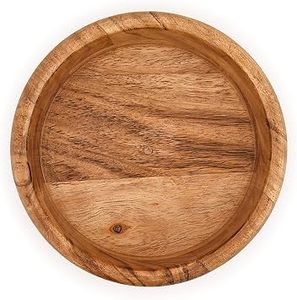 Plateau en bois écologique en bois d'acacia et de manguier, bol décoratif pour servir des fruits, des collations, pour la table à manger, décoration de la maison, fournisseur - Product Image 3