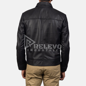 Chaqueta de Cuero para Hombre de Larga Duración, Chaqueta de Motero de Piel de Oveja de Grano Completo, Calidad Premium - Product Image 5