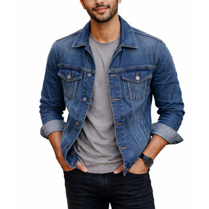 Chaquetas de Mezclilla para Hombre de Alta Calidad 100%, Chaqueta de Invierno con Cuello Camisero Personalizado, Diseño al Precio Más Bajo - Product Image 1