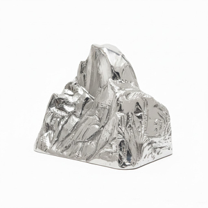 Recuerdo de Montaña, Regalos de Viaje, Pisapapeles de Metal Plateado Personalizado con Fundición y Serigrafía - Product Image 1