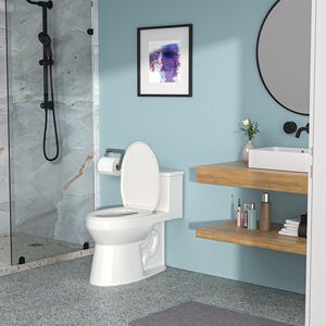 WC in ceramica monopezzo con singolo filo e seduta di chiusura morbida - Product Image 4