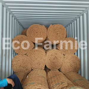 Geotextile natural woven coconut coir <b>mats</b> weaving coco fiber <b>mat</b> <b>rolls</b> exported from Vietnam - Product Image 5