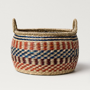 Top quality sea grass laundry storage container <b>basket</b> hot pick home accessories seagrass <b>baskets</b> - Product Image 4