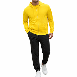 Premium Custom Men's Full <b>Zip</b> <b>Hooded</b> Jogger Tracksuits Sets Breathable Quick Dry Heavyweight Gym Training Solid Winter - Product Image 1