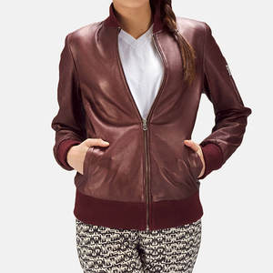 Veste en cuir pour femme, prix bas, dernier design, confortable, respirante, très vendue - Product Image 1