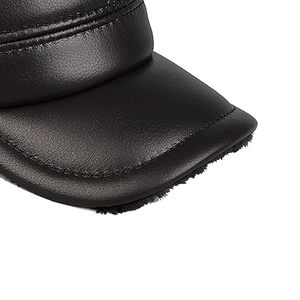 Gorro de Cuero Genuino de Lujo con Cierre a Presión, Gorra de Alta Calidad para Personalizar, Gorra Deportiva Unisex de Cuero Genuino Ligera - Product Image 5
