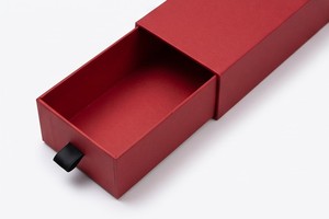 High-End Rigid Drawer Gift <b>Box</b> with Sponge Lining for Pens in Red Black Blue Colors Paperboard Packaging - Product Image 3