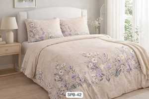 Drap de lit en microfibre 7D doux, 125 GSM, tissu moderne durable et écologique pour une utilisation élégante à la maison et dans la chambre - Product Image 3