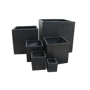 Ensemble de pots de jardin en fibre de verre, pots à fleurs élégants, écologiques, jardinières sculptées à la main, design moderne de haute qualité, utilisation toute saison, pour hôtels - Product Image 3