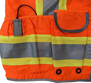Gilet de sécurité unisexe confortable au design moderne à prix de gros, gilet de travail réfléchissant haute visibilité à prix de gros - Product Image 6