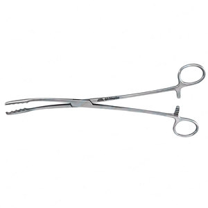 Pinzas Curvas Ulrich con Trinquete de 27 cm, Pinzas de Presión con Inserción de Esponja en la Punta Curva, Instrumento Médico de 10.5 Pulgadas, Pinzas para Aplicación de Apósitos - Product Image 1