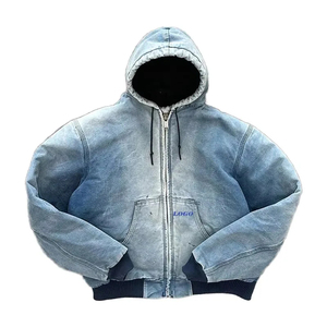 SINEWY SPORTS Custom 2026 New Design Spring Embroidered Knitted Polyester/Cotton Slim Fit Windproof Lined <b>Pullover</b> <b>Men</b> Hoodie - Product Image 3