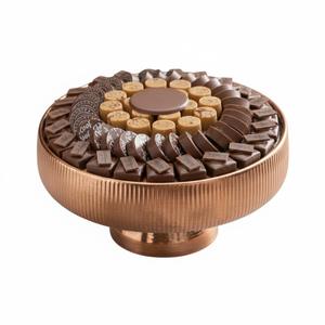 <b>Luxury</b> Hammered Gold Metal <b>Chocolate</b> Serving Bowl Wedding Hotel Table Centerpiece Eco-Friendly Durable Metal Candy Display Bowl - Product Image 4
