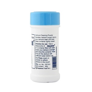 Offre Spéciale : Poudre Nettoyante Clinsodent pour Prothèses Dentaires Amovibles – Élimination des Restes Alimentaires et Hygiène Quotidienne des Prothèses - Product Image 1