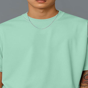 Camiseta Vintage de Manga Corta para Hombre, 260g, Algodón Lavado, Oversize, Hombros Caídos, Media Manga, Personalizable con Logotipo, Unisex - Product Image 2