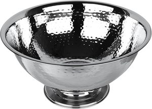 Wholesale Heavy Duty Stainless Steel Beverage Tub with Hammered Design for <b>Wine</b>, Champagne & Beer Party, Wedding & Catering Use - Product Image 3