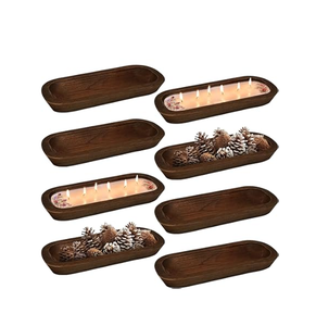 Cuenco de Madera para Decoración del Hogar en San Valentín, Portavelas de Madera, Cuenco para Velas Hecho a Mano - Product Image 2