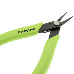 Pince à épiler ZETOMED Pro, pointe fine, acier inoxydable de haute qualité, légère, travail fluide, outil de fabrication de bijoux - Product Image 2