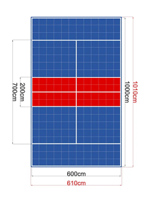 Cancha de <span class=keywords><strong>Padbol</strong></span> Estándar de 10x6m con Pared de Vidrio Templado para Deportes al Aire Libre e Interior - Product Image 6