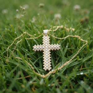 Pendentifs croix à bords dentelés en argent 925 avec diamant de laboratoire, personnalisés, religieux, unisexe, cadeau de fiançailles, breloques chrétiennes unisexes, bijoux - Product Image 4