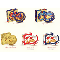 Vente en gros de gâteaux Richy Majestic Golden Coin 382g, cadeau haut de gamme, confiserie élégante, prix compétitif, export