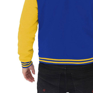 Men's Luxury <b>Winter</b> Baseball Letterman Varsity <b>Jacket</b> High Quality Wool Stand Chenille Embroidery <b>Leather</b> Sleeves Men's High - Product Image 3