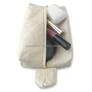 Pochette de maquillage pour femmes, grande, réutilisable, en toile de coton, avec différents styles - Product Image 3