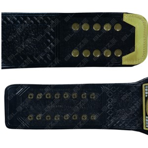 Cinturón de Campeonato de Lucha Libre BFW Personalizado, el Más Vendido, Indiscutible, de Lujo, con Placas Gruesas de Latón y Piedras de Cristal - Product Image 5