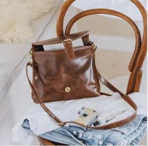 Sac à main de luxe en cuir véritable pour femme, sac seau à porter à l'épaule ou en bandoulière, prix promotionnel - Product Image 6