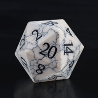 Dés de jeu D&D en pierres précieuses résistantes à l'usure et aux rayures, ensemble de 7 pièces, cubes de jeu polyédriques écologiques pour jeux de société de bureau