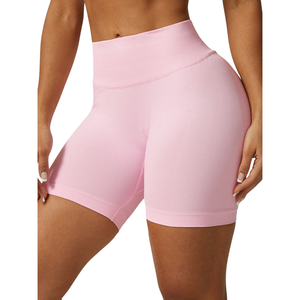 Custom Logo Mid Waist Seamless Eco-Friendly Breathable Quick Dry for <b>Booty</b> Lifting Workout Activewear Women Biker Yoga - Product Image 4