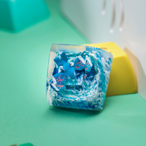 Keycaps Artisanat Forêt Mystique, Keycaps Artisanat Personnalisé, Keycaps Anime Mignons, Keycaps Verts, Ensemble de Keycaps, Keycaps en Bois - Product Image 1