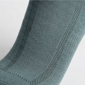 <b>Crew</b> <b>Socks</b> Solid Color Breathable Knitted Polyester Spandex Adult Casual Daily Wear Spring Season Standard Thickness - Product Image 5
