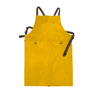 High Quality Customized Logo Men Cowhide Split <b>Leather</b> Welding <b>Apron</b> Heavy Duty Construction Thick Warm Industrial Low Price - Product Image 5