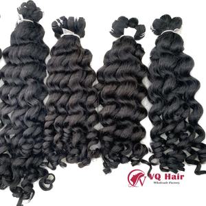 Wholesale Double Drawn Mink Raw Vietnamese Curly Remy Grade Human <b>Hair</b> Weave Bundles Virgin Human <b>Hair</b> Extensions Vendors - Product Image 5