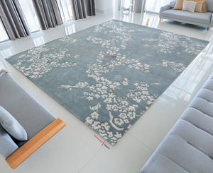 Alfombras de seda de lana con mechones a mano de lujo de alta calidad, Alfombra de pared suave personalizada para dormitorio, Hotel, Material de algodón - Product Image 1