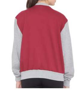 Veste varsity pour femme de haute qualité, conçue avec un tissu respirant, des poignets côtelés et une coupe décontractée pour un style streetwear quotidien. - Product Image 2