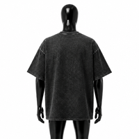 T-shirt vintage délavé à l'acide, coupe oversize, streetwear homme, imprimé graphique, coton épais, épaules tombantes, unisexe, logo personnalisé, tee-shirt tendance 2026