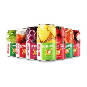 Agua con Gas Sabor Piña 500ML en Lata Fabricante OEM ODM Marca Privada Muestra Gratis Bebidas Gaseosas de Frutas - Product Image 6