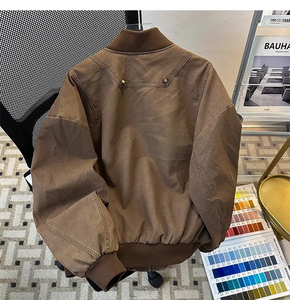 <b>Mens</b> Thick Cotton Filled Polyester <b>Jacket</b> Warm Durable Winter Outerwear - Product Image 3