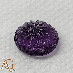 พลอยแอมะทิสต์สีม่วงธรรมชาติแกะสลักแบบอินทากลิโอ พลอยหลวมสำหรับทำเครื่องประดับ ราคาขายส่งจากผู้ผลิต ปรับขนาดให้เข้ากับมาตรฐาน - Product Image 5